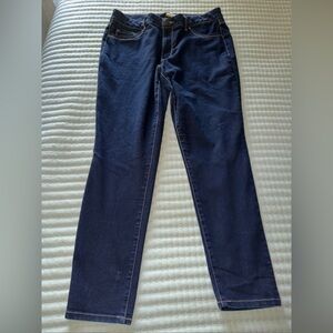 D. Jeans Jeans Skinny Ankle Blue Denim Dark Wash High Rise Plus 16W
